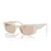 Jimmy Choo Embellished Acetate Butterfly Sunglasses In White