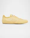 Jimmy Choo Sunny Floral Lace And Mixed Leather Trainers In Yellow