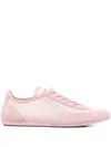 Jimmy Choo Sunny Floral Lace And Suede Trainers In Pink