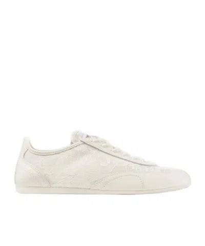 Jimmy Choo Sunny Lace-up Sneakers In White