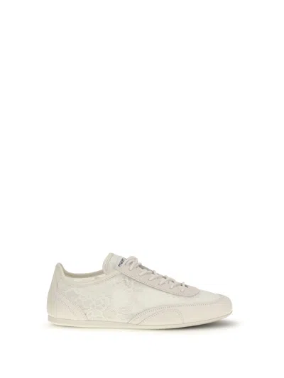 Jimmy Choo Beige Calf Leather Bos Taurus Athletic Sneakers In Neutral