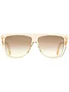 Jimmy Choo Suvi Browline Sunglasses In Neutrals