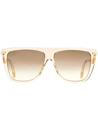 Jimmy Choo Suvi Browline Sunglasses In Neutrals