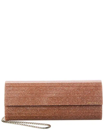 Jimmy Choo Sweeti Acrylic Wallet On Chain In Brown