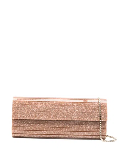 Jimmy Choo Sweetie Chain Clutch Bag In Pink