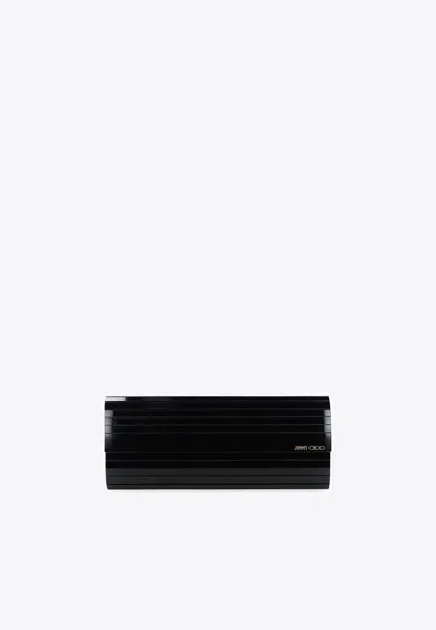 Jimmy Choo Sweetie Chain Clutch In Black