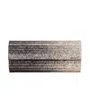 Jimmy Choo Sweetie Metallic-finish Clutch Bag In Gray