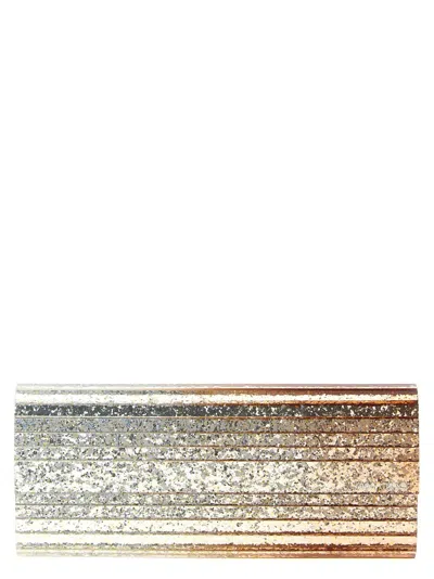 Jimmy Choo 'sweetie' Clutch Bag In Neutral