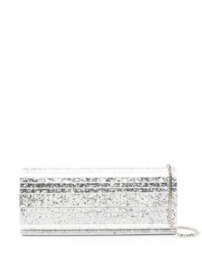Jimmy Choo Sweetie Clutch Bag In Silver