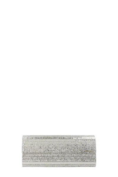 Jimmy Choo 'sweetie' Clutch Bag In Silver