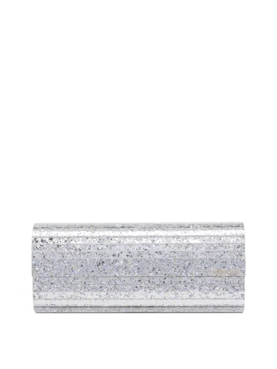 Jimmy Choo "sweetie" Clutch Bag In White