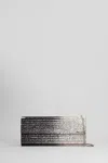 Jimmy Choo Sweetie Metallic-finish Clutch Bag In Black