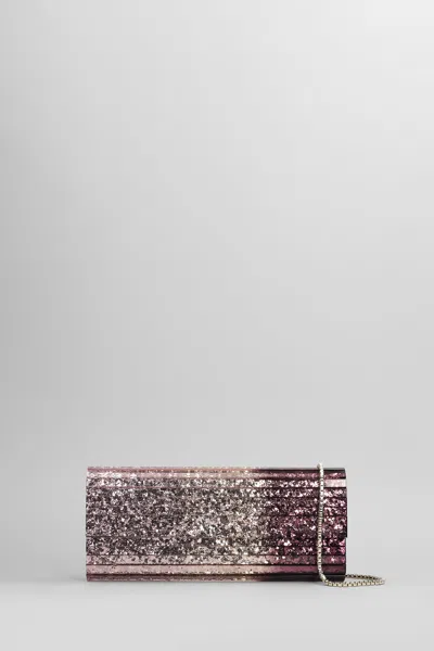 Jimmy Choo Sweetie Clutch In Rose-pink Acrylic