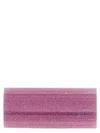 Jimmy Choo Sweetie Glitter Clutch Bag In Pink