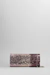 Jimmy Choo Sweetie Pouch In Plexiglass With Glitter Women In Silver