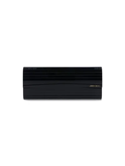 Jimmy Choo 'sweetie' Long Pouch In Black