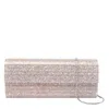 Jimmy Choo Glitter Rectangular Shoulder Bag With Removable Chain In Pink