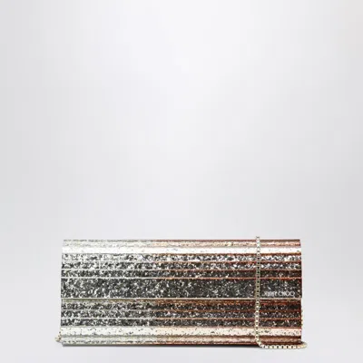 Jimmy Choo Sweetie Pouch In Plexiglass With Glitter