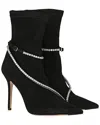Jimmy Choo Talika Str 100 Suede Bootie In Black