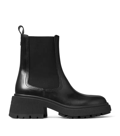 Jimmy Choo Tamia 70 Leather Chelsea Boots In Black