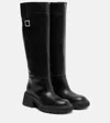 Jimmy Choo 70mm Tamskin Leather Over-the-knee Boots In Black