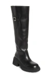 Jimmy Choo 70mm Tamskin Leather Over-the-knee Boots In Black