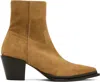 Jimmy Choo Cece 60 Suede Ankle Boots In Rattan