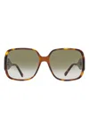 Jimmy Choo Tara Square-frame Sunglasses
