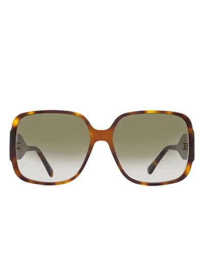 Jimmy Choo Tara Square-frame Sunglasses