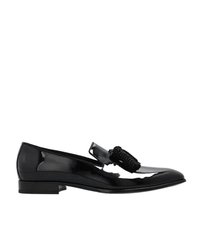 Jimmy Choo Addie Loafers In Black