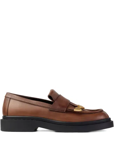 Jimmy Choo Tassel-embellished Loafers In Brown