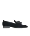 Jimmy Choo Tasseled Foxley Loafers In Black