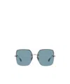 Jimmy Choo Tavis Oversize-frame Sunglasses In Blue