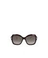 Jimmy Choo Tessy Butterfly Frame Sunglasses In Gray