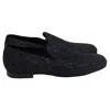 Jimmy Choo Thame Loafers In Lack Glitter In Black