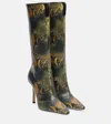 Jimmy Choo The Boot 100 Snake-effect Knee-high Boots