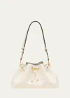 Jimmy Choo The Cinch Leather Shoulder Bag In Latte
