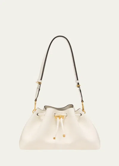 Jimmy Choo The Cinch Leather Shoulder Bag In Neutral