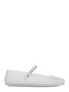 Jimmy Choo The Jelly Transparent Ballet Flats With Crystals Women In Transparent