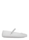 Jimmy Choo The Jelly Transparent Ballet Flats With Crystals Women In Transparent