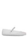 Jimmy Choo The Jelly Transparent Ballet Flats With Crystals Women In Transparent