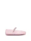 Jimmy Choo The Jelly Glitter Crystal-strap Ballerina Flats