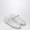 Jimmy Choo The Jelly Transparent Ballet Flats With Crystals Women In Transparent