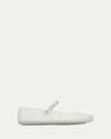 Jimmy Choo The Jelly Glitter Crystal-strap Ballerina Flats In Silver