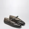 Jimmy Choo The Jelly Transparent Black Ballet Flats With Crystals