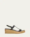 Jimmy Choo Theia 60 Vacchetta Wedge Sandals