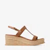 Jimmy Choo Theia Wedge 60 In Brown