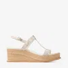 Jimmy Choo Theia Wedge 60 In Neutral