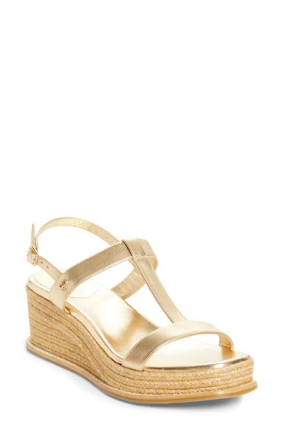 Jimmy Choo Theia Wedge Sandal In Gold