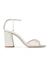 Jimmy Choo Thick-heeled Sandals In White